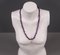 Collar vintage de piedras preciosas con cuarzo amatista violeta, años 80, Imagen 4