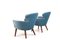 Set of Danish Easy Chairs in Teak & Mohair 1950s 5