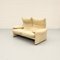 Maralunga 2-Sitzer Ledersofa von Vico Magistretti für Cassina, 1980er 2
