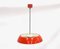 Lampada da soffitto Mid-Century rossa di Josef Hurka per Napako, anni '60, Immagine 7