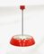 Lampada da soffitto Mid-Century rossa di Josef Hurka per Napako, anni '60, Immagine 2