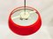 Lampada da soffitto Mid-Century rossa di Josef Hurka per Napako, anni '60, Immagine 3