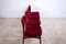 Vintage Italian Rosewood and Velvet Chairs, 1960s, Set of 4, Image 6