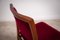 Vintage Italian Rosewood and Velvet Chairs, 1960s, Set of 4, Image 12