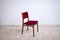Vintage Italian Rosewood and Velvet Chairs, 1960s, Set of 4, Image 3