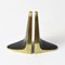 Mid-Century Austrian Brass Bookends by Franz Hagenauer for Hagenauer, 1950s, Set of 2 1