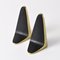 Mid-Century Austrian Brass Bookends by Franz Hagenauer for Hagenauer, 1950s, Set of 2 2