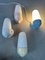 Wall Lamps in Pastel Colors by Wilhelm Wagenfeld, Set of 4 9