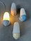 Wall Lamps in Pastel Colors by Wilhelm Wagenfeld, Set of 4 7