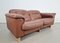 Vintage DS101 Zwei-Sitzer Ledersofa von de Sede, 1970er 10