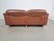 Vintage DS101 Zwei-Sitzer Ledersofa von de Sede, 1970er 5