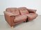 Vintage DS101 Zwei-Sitzer Ledersofa von de Sede, 1970er 11