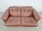 Vintage DS101 Zwei-Sitzer Ledersofa von de Sede, 1970er 7