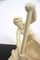 Keramik Ruderer Statue von Jihokera Bechyně, 1950er 3