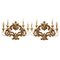 Appliques Ornementales en Bois Sculpté et Doré de Testolini & Salviati, 1890s, Set de 2 1