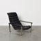 Mid-Century Black Leather Pulkka Chair by Ilmari Lappalainen for Asko, 1960s, Image 2