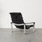 Mid-Century Black Leather Pulkka Chair by Ilmari Lappalainen for Asko, 1960s, Image 6