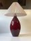 Cocoon Table Lamp in Deep Red Glass by Peter Svarrer for Holmegaard, Image 4