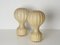 Große Beige Gatto Cocoon Tischlampen von Castiglioni für Flos, Italien, 1960er, 2er Set 5