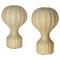 Große Beige Gatto Cocoon Tischlampen von Castiglioni für Flos, Italien, 1960er, 2er Set 1