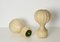 Große Beige Gatto Cocoon Tischlampen von Castiglioni für Flos, Italien, 1960er, 2er Set 6