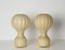 Große Beige Gatto Cocoon Tischlampen von Castiglioni für Flos, Italien, 1960er, 2er Set 2