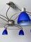 Hanging Light with Blue Glass Lampshade by Ignoto for Ignoto, 1990, Image 4