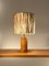 Brutalistische Skulpturale Mid-Century-Modern Tischlampe aus Holz, Frankreich, 1970er 1