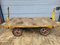 Industrial Transport Cart in Cast Iron and Wood 3