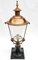 Antique Victorian Classic Copper Pillar Lamp Lantern on Base Outdoor Lamp, Image 2