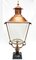 Antique Victorian Classic Copper Pillar Lamp Lantern on Base Outdoor Lamp 1
