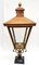 Antique Victorian Classic Copper Pillar Lamp Lantern on Base Outdoor Lamp, Image 1