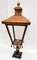 Antique Victorian Classic Copper Pillar Lamp Lantern on Base Outdoor Lamp, Image 4