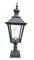 Antique Classic Victorian Cast Iron Pillar Lamp Lantern on Base Outdoor Lamp, Image 1