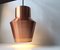 Danish Solid Copper Pendant Lamp from Fog & Morup, 1960s 7