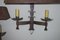Mid-Century Brutalist Patinated Iron Wall Lights, 1960s, Set of 2, Image 9