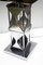 Smoked Acrylic Glass & Satin Steel Table Lamp, 1970s, Image 5