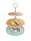 Three-Tier Cake Stand with Animals in English Porcelain by Yvonne Ellen 1