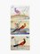 Rectangular Placemats with Birds by Corallina, Set of 6 1