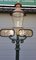 Cast Iron Lamp Post M2 with Round Copper Lantern 2