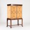 Birch and Velvet Cabinet by Otto Schulz for BOET, 1930s 3