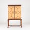 Birch and Velvet Cabinet by Otto Schulz for BOET, 1930s, Image 1