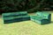 Vintage Velvet Modular Sofa, 1970s, Set of 5 2