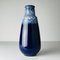 Vintage Blue Ceramic Vase Lava from Jasba, West Germany, 1960s 2