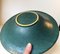 Vintage Art Deco Green Glazed Ceramic Bowl from Holbaek Keramik 4