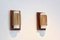 Natürliche Wandlampen aus Rattan, Teak & Opalglas, 1960er, 2er Set 11