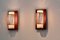 Natürliche Wandlampen aus Rattan, Teak & Opalglas, 1960er, 2er Set 4