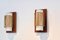Natürliche Wandlampen aus Rattan, Teak & Opalglas, 1960er, 2er Set 1