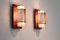 Natürliche Wandlampen aus Rattan, Teak & Opalglas, 1960er, 2er Set 2