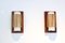 Natürliche Wandlampen aus Rattan, Teak & Opalglas, 1960er, 2er Set 7